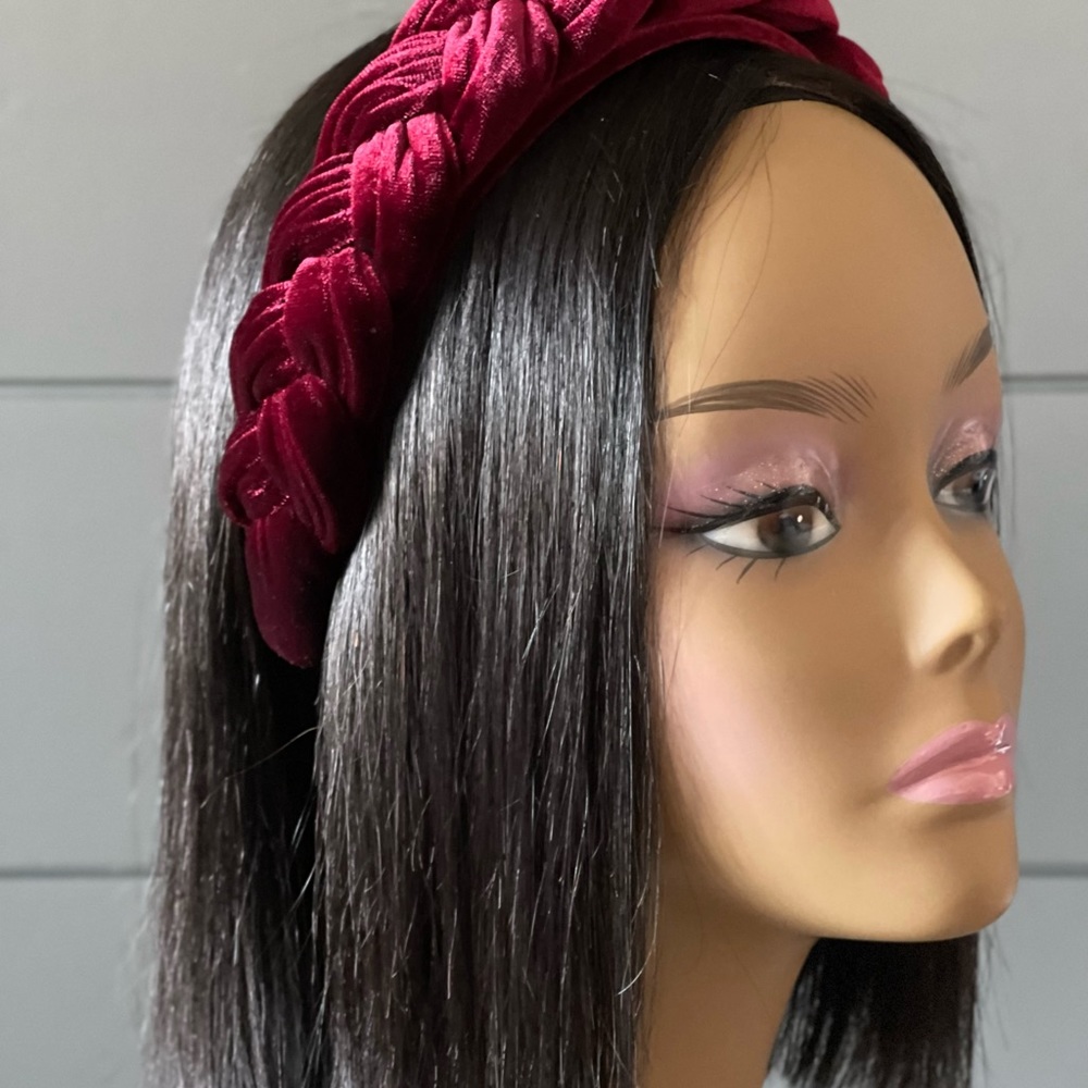 New Handmade Puffy Casual Weave comfy Purple Soft Headband Hair Accessory - Picture 11 of 12